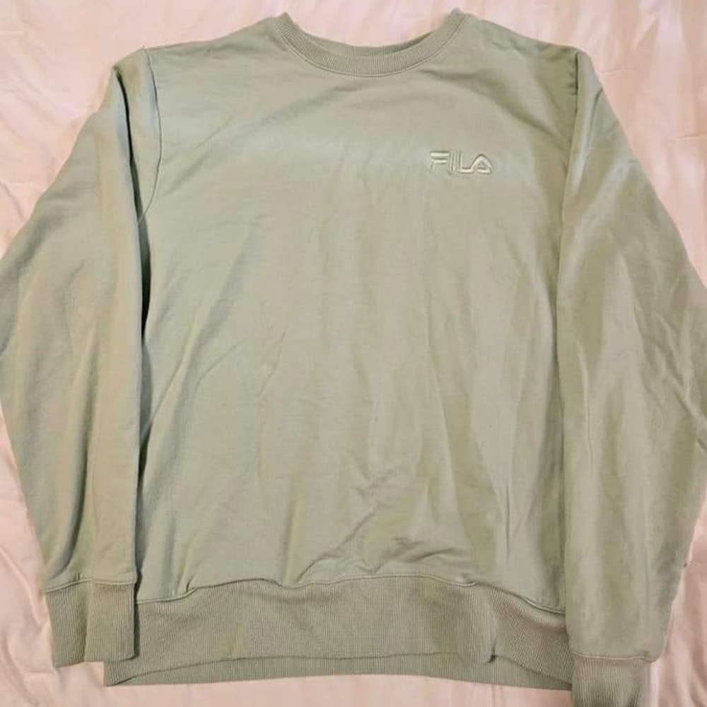 Mint Fila Sweatshirt With Pockets